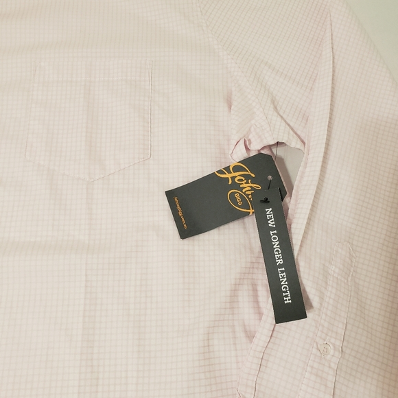 Johnny Bigg long sleeve button down shirt mens 4xl pink windowpane plaid - Picture 3 of 5
